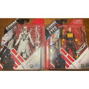 Bundle of 2 Snake Eyes GI Joe Origins STORM SHADOW AND SCARLETT,